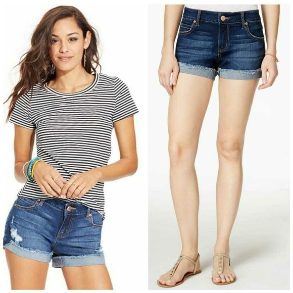 🆕 Celebrity Pink Cuffed Jean Shorts. NWT - Picture 1 of 7